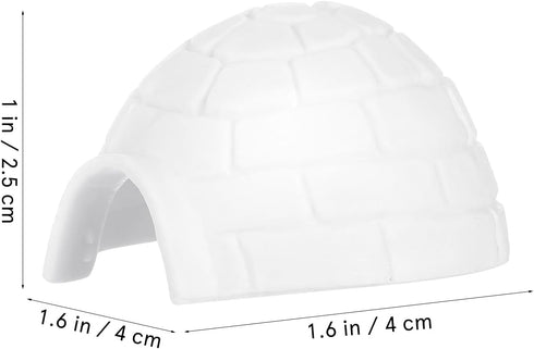 Toyvian 6pcs Mini Igloo Toys, Lifelike Ice House Models for Boys Girls Kids Dollhouse Decoration