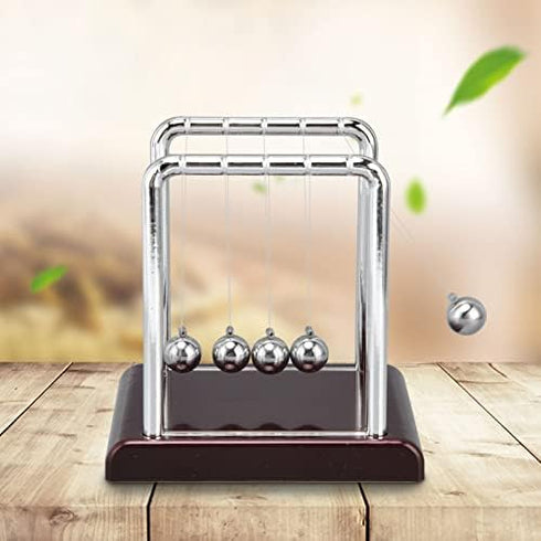 Balance Pendulum Balls Desk Accessories for Men, Swinging Balls with Base for Calm Down Fidgets, Office Decor
