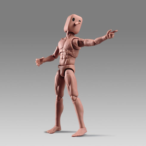SOUFORCE 1/12 6in NT-02W Scale Wide Shoulder Male Action Figure Flexible Notaman Square Head Male Figure Body Doll