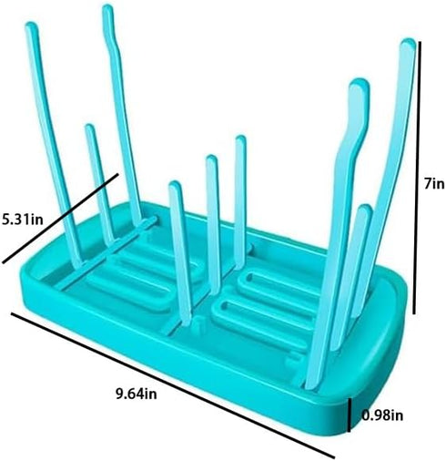 JDYYICZ Fashion Space Saving Baby Bottle Folding Drying Rack Portable Bottle Dryer for Nipples, Breast Pump Parts, Baby