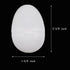30pcs 2-3/8" Blank White Plastic DIY Easter Eggs