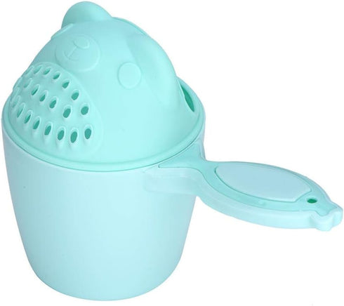Baby Shampoo Rinse Cup, Cute Bear Shape Shower Water Scoop, Green, Children's Bathroom Accessories