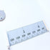Kids Growth Chart - Wood Frame Fabric Canvas Height Measurement Ruler, 7.9 x 79in, Gray