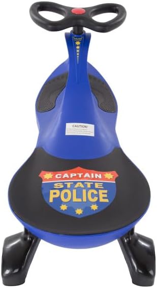 Wiggle Car Police Ride on Toy: For Ages 3 Years and Up, No Batteries, Gears, or Pedals, Just Twist and Go