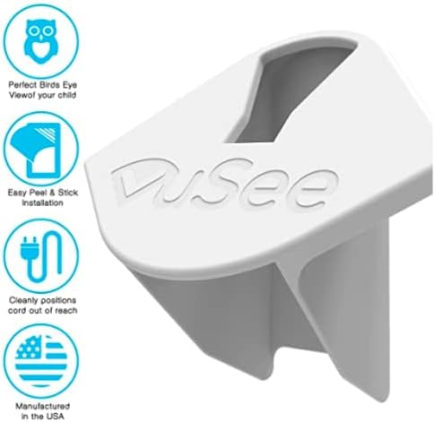 Vusee 2 Pack Anywhere Baby Monitor Wall Mount No-Drill Adhesive Shelf for Cameras Compatible with Most Baby Monitor