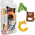 JCREN Jumbo Magnetic Letters Animals Alphabet Toys, Fridge Magnets Stick Large ABC Alphabet Uppercase Toy Set for