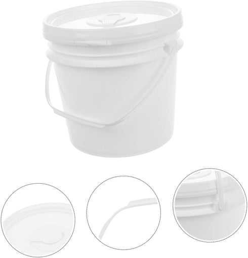 BESTYASH Portable Wipe Dispenser Bucket with Lid Refillable Wet Wipes Holder for Baby and Travel Compact Plastic Wet