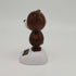 1Pc Brown Solar Dancing Bear Decor, Bobbling Head Bear, Solar Powered Dancing Figurine for Dashboard