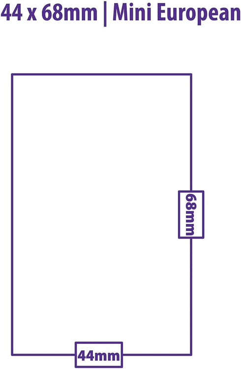 Ultra Pro Mini European Board Game Sleeves, 44mm x 68mm, 50ct, Clear