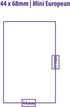 Ultra Pro Mini European Board Game Sleeves, 44mm x 68mm, 50ct, Clear