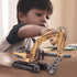 Gemini&Genius Heavy Metal Construction Vehicle Toys, 1/50 Scale Timber Grab Excavator, Engineering Alloy Models Gift