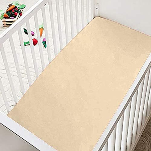 Epic Cotton 100% 24x38 Inch 3 Inch Fitted Crib Sheet, Solid Color, Egyptian Cotton Crib Sheet for Crib and Toddler