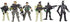 PowerTRC US Army Men SWAT Team Soldiers Military Toys Action Figures with Weapons, 12 Pcs Play Set for Kids