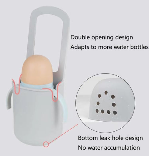 Stroller Cup Holder, Silicone Drink Holder for Stroller, Bike Water Bottle Holder, Universal Portable Cup Holder
