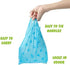200 Count Disposable Diaper Bags with Easy-Tie Tabs, Degradable Diaper Trash Bags or Pet Waste Bags, With Cute Pattern