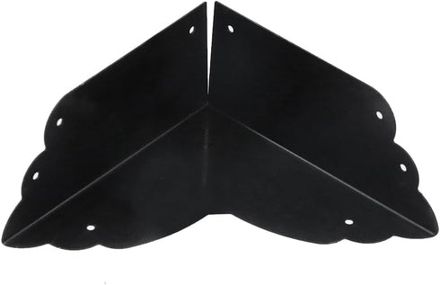 4 2.8"x2.8"x1.2"(LxWxH), 2.8" Mcredy Pcs Table Corner Protectors Black Metal Corner Guards & Edge Protectors with Nails