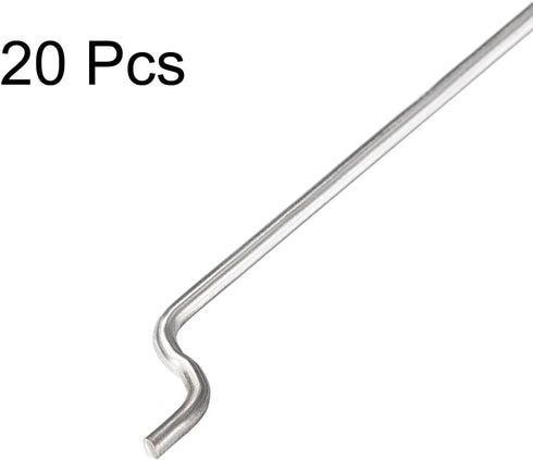 uxcell 1mm x 400mm Steel Z Pull/Push Rods for RC Airplane Boat Replacement (Pack of 20)
