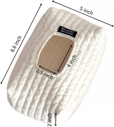Generic 100% 100% Reusable Wet Wipes Cover Soft Quilted Baby Wipes Case with Zipper Fabric Wipe Holder for Travel, Car