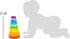 Wooden Large Rainbow Stacking Tower by Small Foot, Classic Educational Game for Toddlers, Ages 18+ Months
