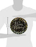 Sparkling Celebration Prismatic Plates, 9" (Pack of 8) - Elegant Gold, Silver & Black Happy Birthday Design