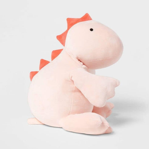OSOCU 1.4 Lb 16" Microwavable Heating Pad Pink Stegosaurus Plush - Weighted Stuffed Animal Toy with Tourmaline Beads