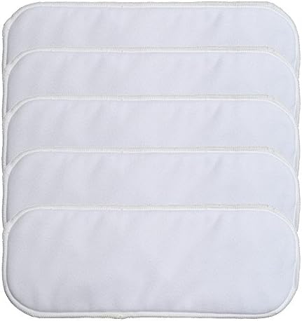 Hibaby 10 Pack (10 Pack Insert with Snap for Cloth Diaper Covers Insert with Snap) One Size