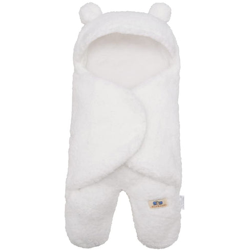 BlueSnail Newborn Receiving Blanket, Baby Sleeping Wrap Swaddle (0-3M, 8-13lbs, Cream)
