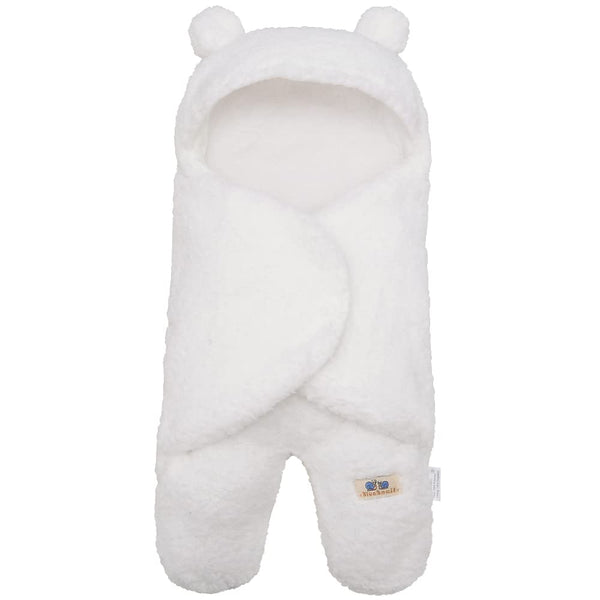 BlueSnail Newborn Receiving Blanket, Baby Sleeping Wrap Swaddle (0-3M, 8-13lbs, Cream)