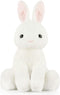 Rabbit Bunny Stuffed Animals Plush Toys with Pink Ears, Off White, Birthday Easter Christmas Gifts for Kids and Babies