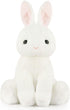 Rabbit Bunny Stuffed Animals Plush Toys with Pink Ears, Off White, Birthday Easter Christmas Gifts for Kids and Babies