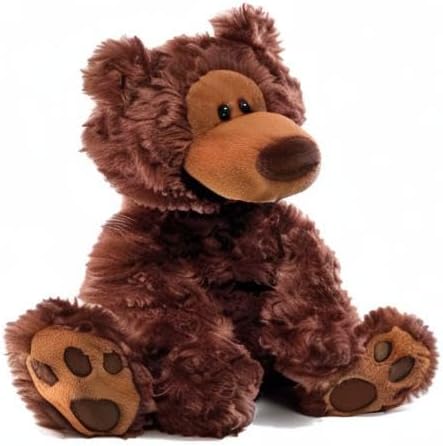 Philbin 1 12 GUND Classic Teddy Bear, Premium Stuffed Animal for Ages and Up, Chocolate Brown