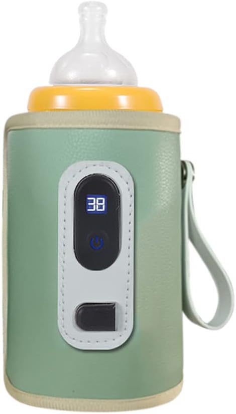Portable Bottle Warmer Insulation Cover, Baby Milk Heat Keeper With Temperature Adjustment,