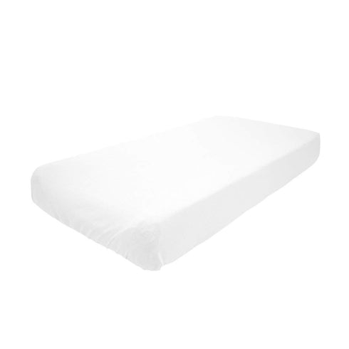 Betty Dain Universal Baby Infant Changing Pad Cover, 100% Cotton, White, Deep Corner Pockets, Machine Washable