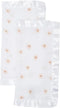 Lulujo Security Lovey Blankets Unisex, Softest Breathable Cotton Muslin Set with Silky Satin Trim | Neutral Comforting
