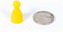 Plastic Pawns: Set of 36 Yellow Color Board Game Playing Pieces - Chess & Sorry Replacement Markers