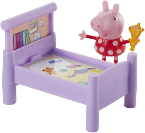 Peppa Pig Peppa's Adventures Bedtime with Peppa Accessory Set, Figure and 5 Accessories for Preschool Ages 3 and Up