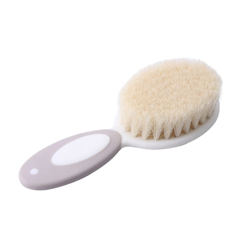 HEMOTON Infant Care Wool Shampoo Brush Set Brush and Comb Newborn Hair