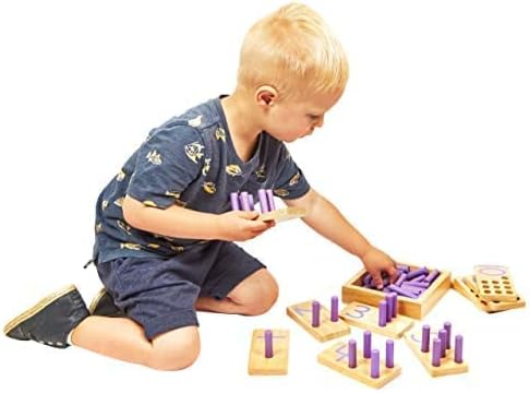 Counting Peg Board | Montessori Math and Numbers for Kids | Wooden Math Manipulatives