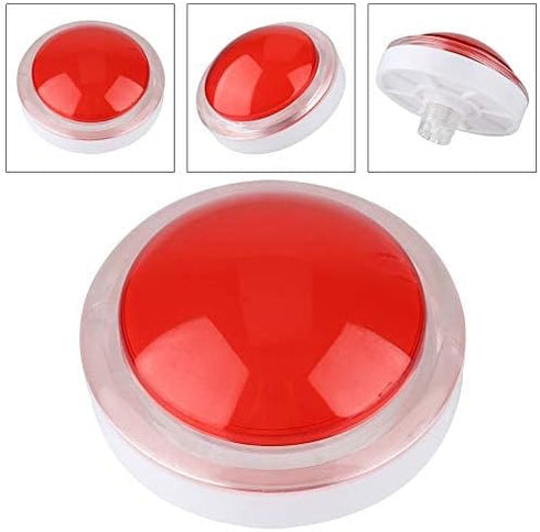 Socobeta Wear-Resisting Lightweight ABS Game LED Light, Big Round for Video Game (Red)