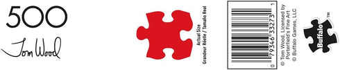 500 21.25 15.00 Buffalo Games - Tom Wood - Mr. Grumpy Grey - Piece Jigsaw Puzzle for Adults - Challenging Puzzle