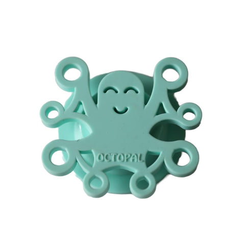 Octopal Set 2 No-Throw Baby Tether Suction Cup Anchor Base with Silicone Straps Keeps Toys, Cups & Utensils Off the