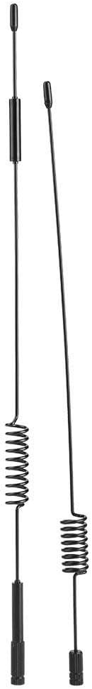 2 Pcs Black Metal RC Antenna, Decoration Accessory Parts for RC Crawler Car