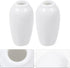 SEWACC 2Pcs Miniature Ceramic Vase, Dollhouse Mini Vase Model Furniture for Fairy Garden Decoration