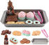 Cookie Play Food Set, Play Kitchen Accessories for Kids, Baking Cookies and Cupcakes Plastic Toy Food