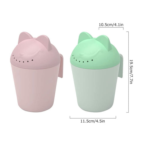 Katutude Baby Shampoo Rinse Cup Detachable Hair Wash Cup Waterfall Rinser Bath Cup Kids Bathing Flusher for Eyes