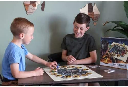 Cartamundi Jurassic World Dino Chase Board Game, Exciting Family Friendly Dinosaur Game for 2-4 Players, Great Gift for