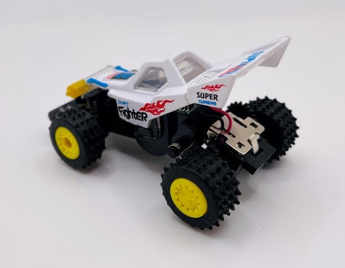 Mini RC Buggy Off-Road 1:64 Scale 2.4G 5-Channel RC Radio Control Car, Coke Can Micro Racing Truck (White)