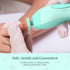 GIFTER Trimmer 6 Electric Nail with Light Clippers File Grinding Heads Whisper-Quiet for Newborns Toddlers and Adults