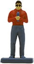 Hot Wheels Replacement Parts for Monster Trucks Wreckin' Raceway Playset - HGV12, Replacement Announcer Figure