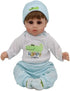 16" Set 3 Realistic Reborn Dolls Boy, Lifelike Silicone Vinyl Baby Realistic Baby Dolls Toys Looks Real with Weighted